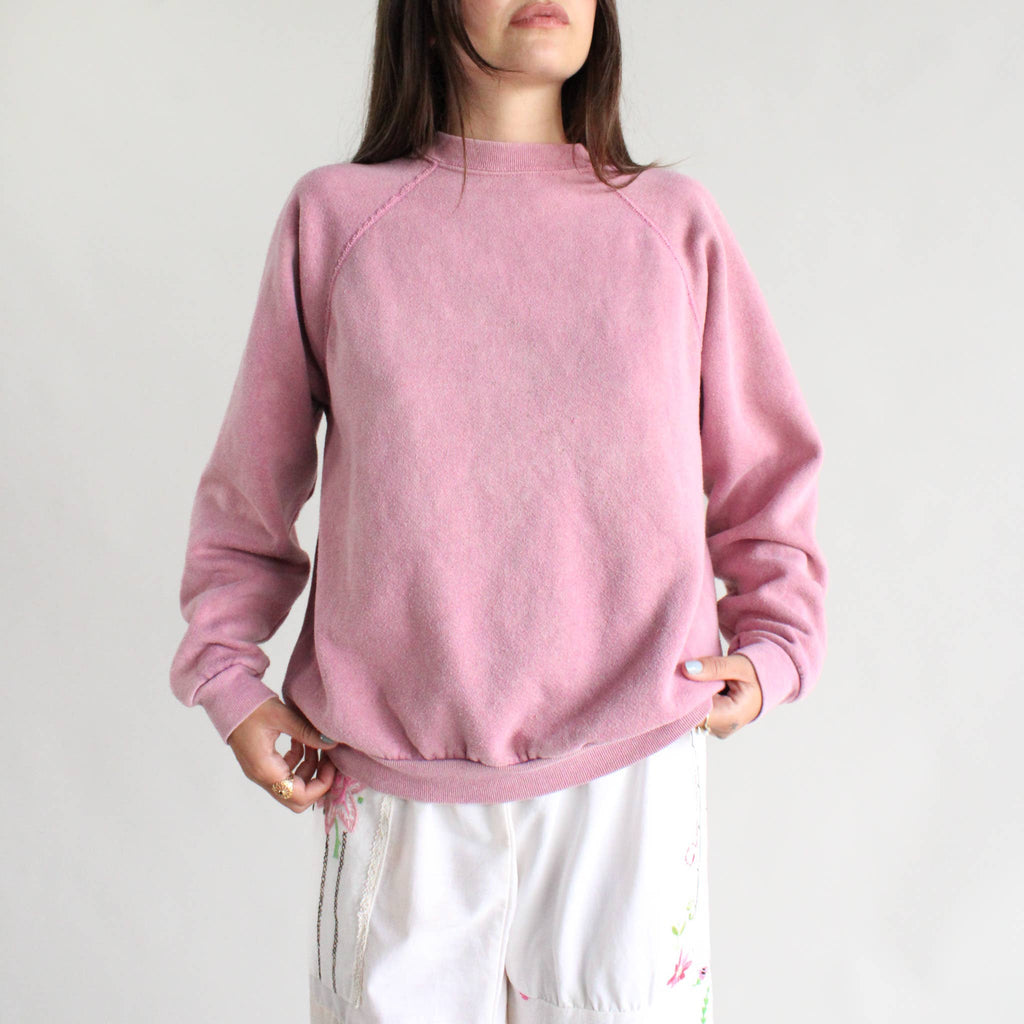 Oversized Washed Crewneck Sweatshirt