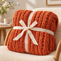 Handmade Chunky Knit Cable Knitted Crochet Blanket