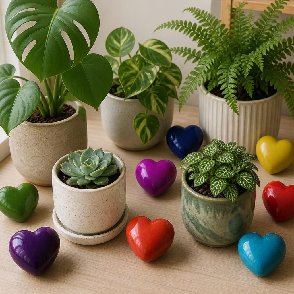 Colorful Plain Hearts