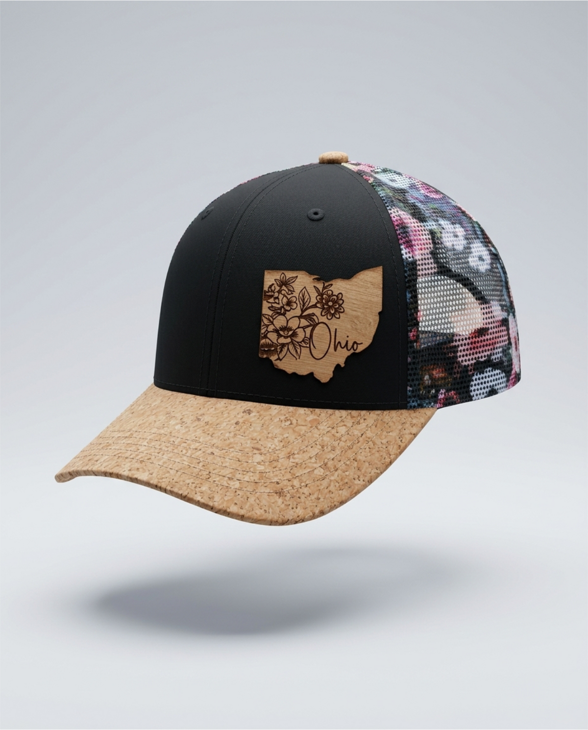 Ohio Black Floral Cork
