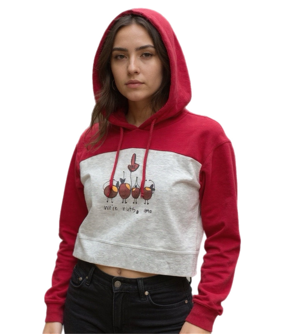 We're Nuts Crop (Red)