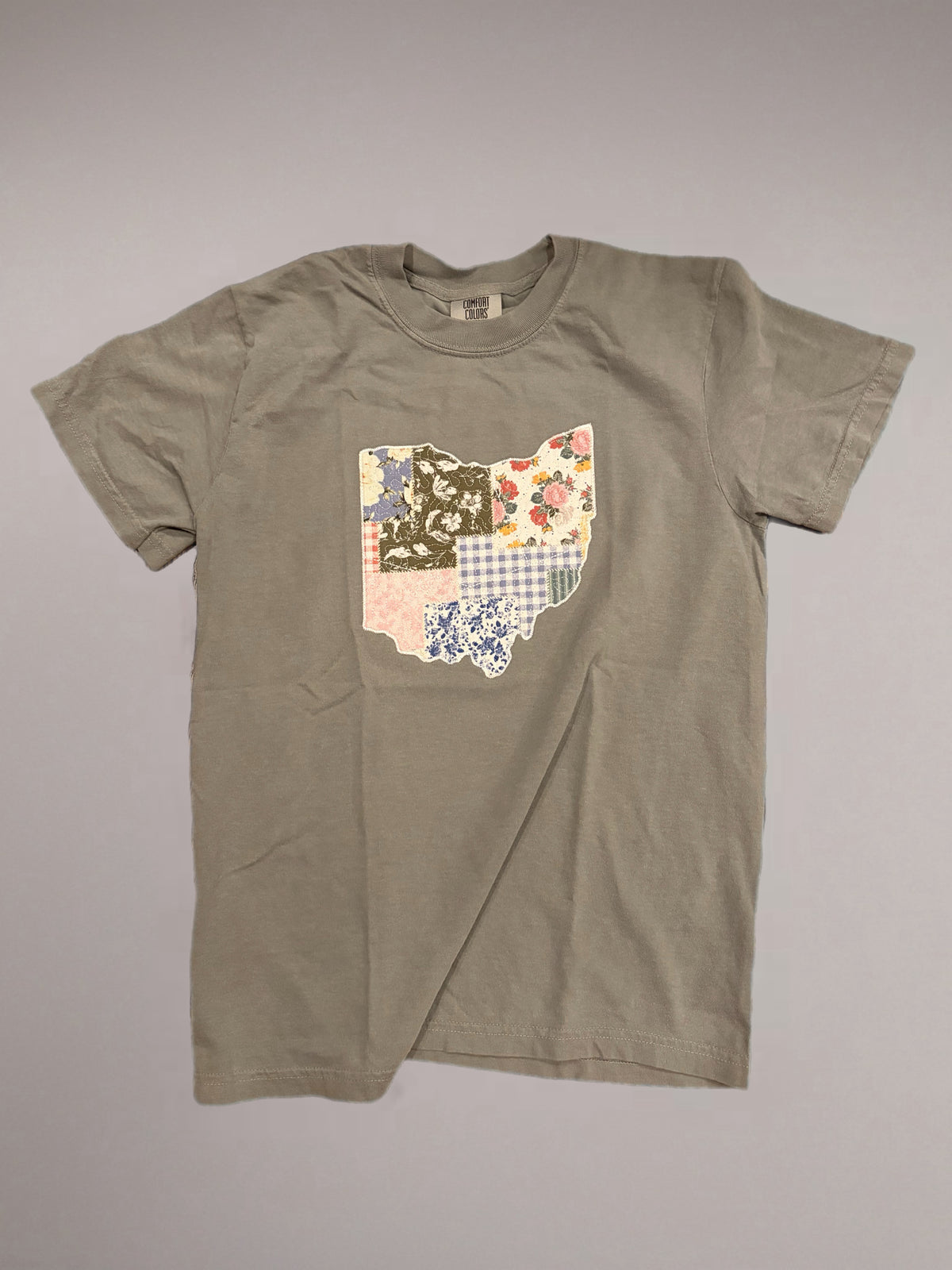 Quilted Patchwork Ohio Short Sleeve Tee