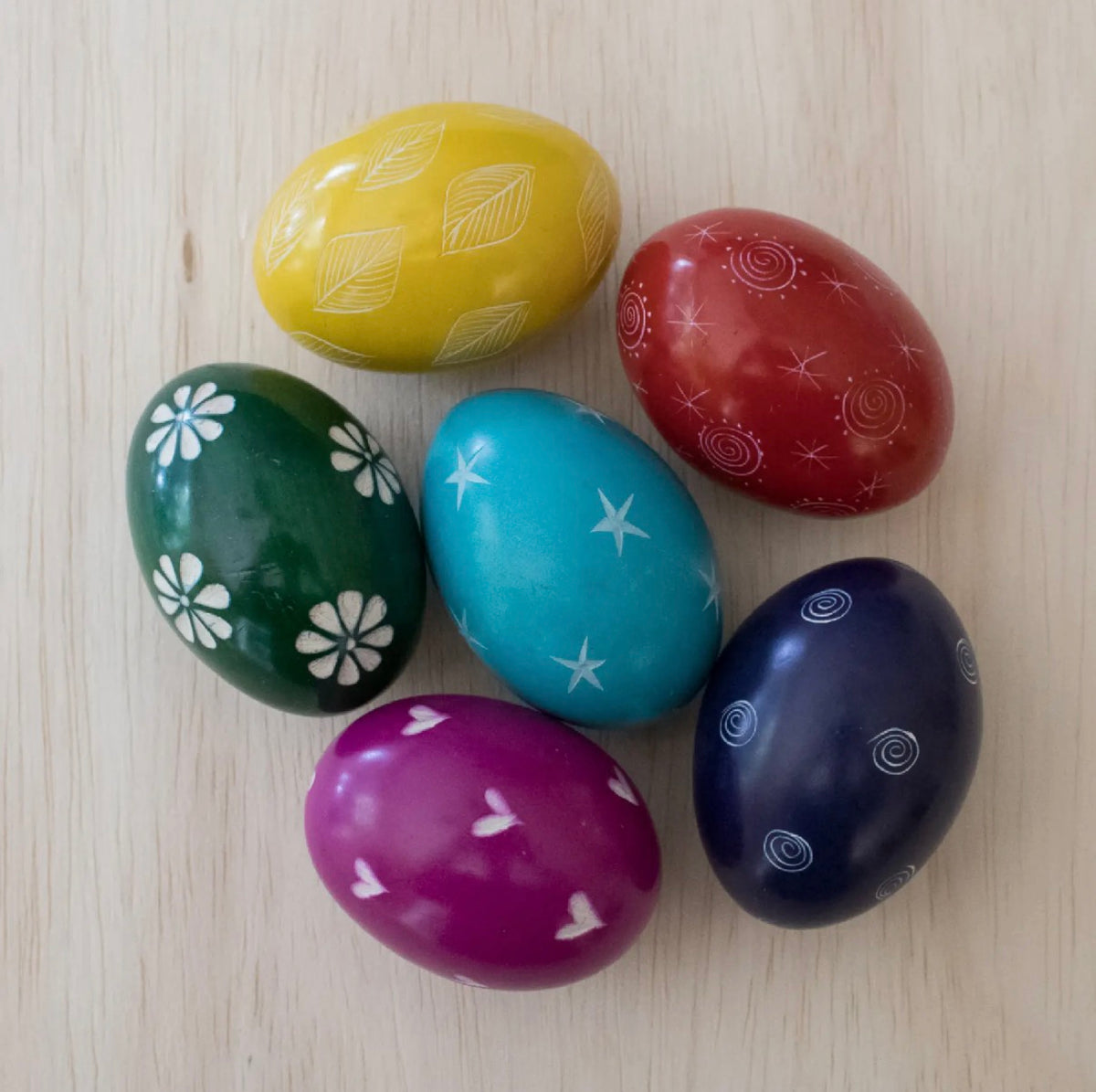 Colorful Etched Eggs